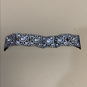 Apple bling  stretchy wrist band
